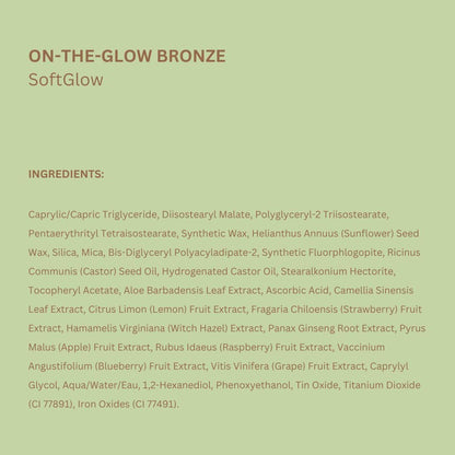 Pixi solid tint moisturizing bronzer stick applied on cheeks for a sun-kissed glow.