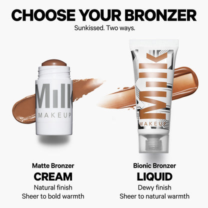 Milk Makeup hydrating mango butter infused makeup stick being opened carefully