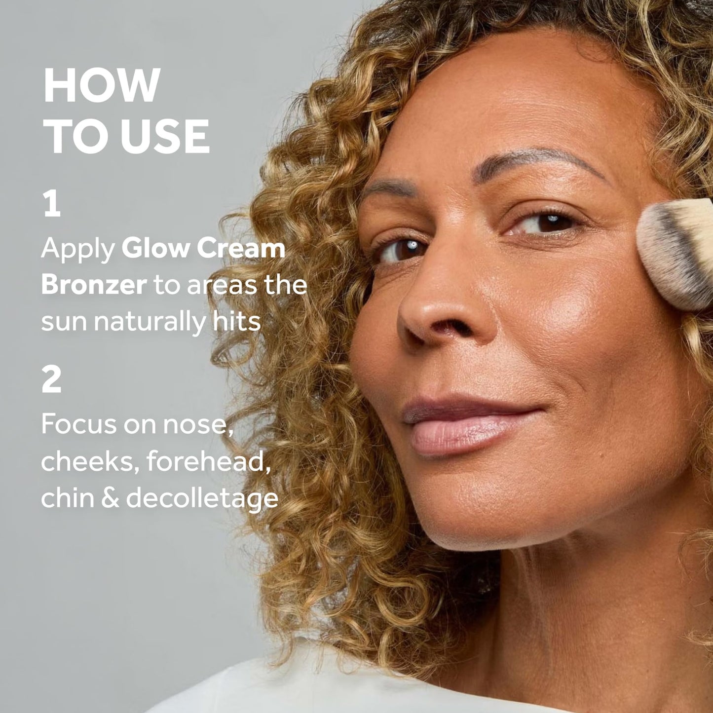 No7 blendable face makeup bronzer being applied with a brush
