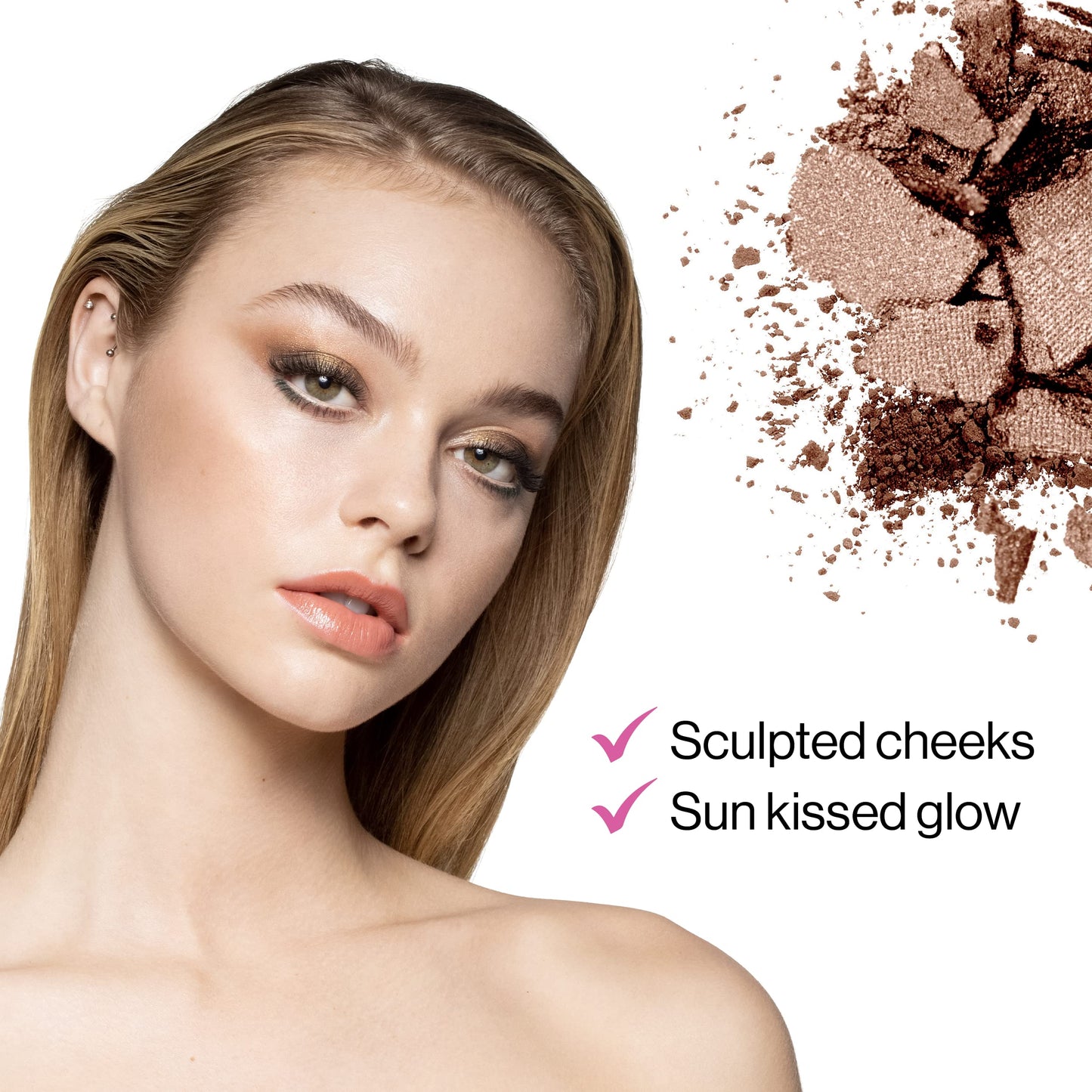 Wet n Wild vegan cruelty free bronzer packaging back showing clean ingredients list