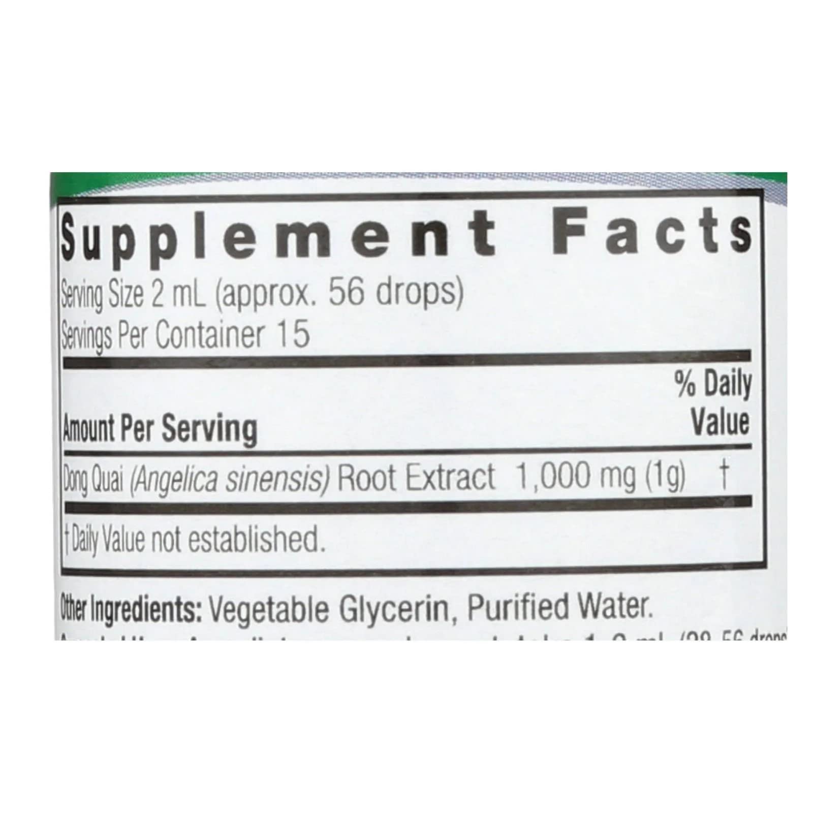 Alcohol free herbal supplement dropper bottle showing premium holistic ingredients