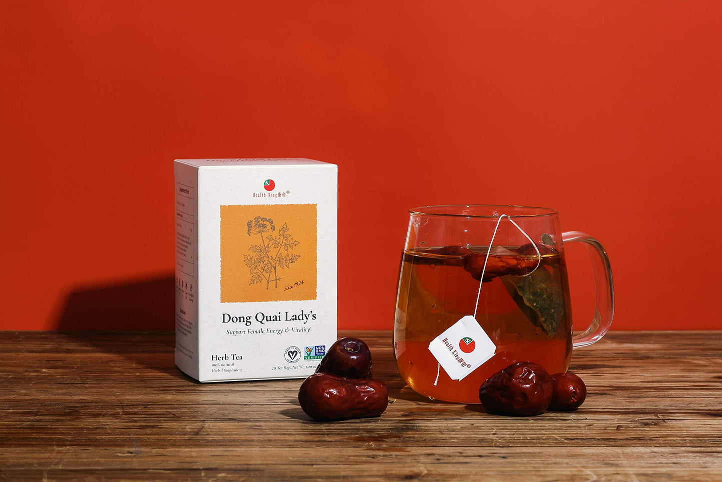 Premium jasmine infused female wellness tea bags by Health King