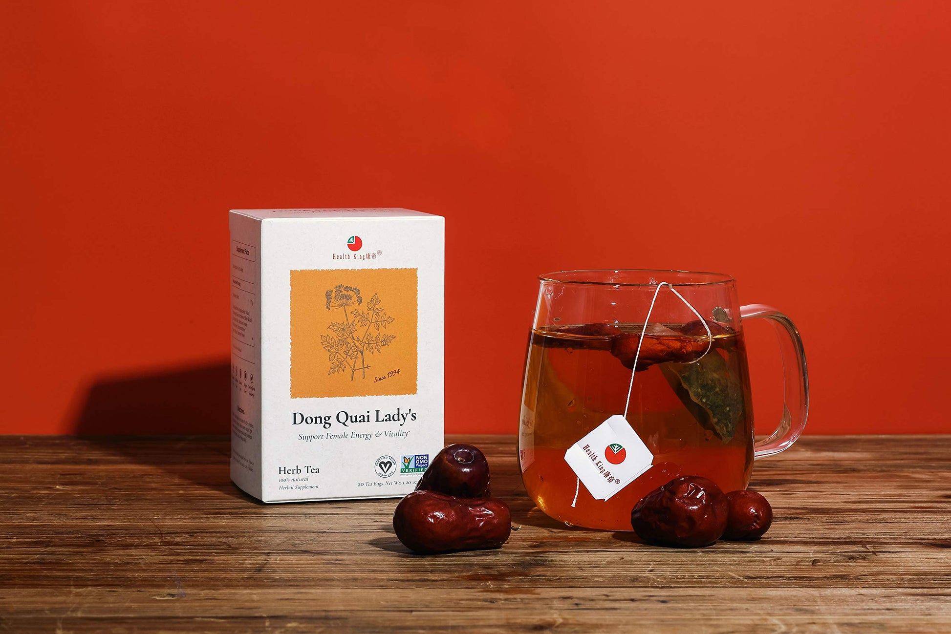 Premium jasmine infused female wellness tea bags by Health King