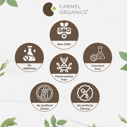 Carmel Organics whole plant Bacopa Monnieri powder used for dietary wellness and hair masks.