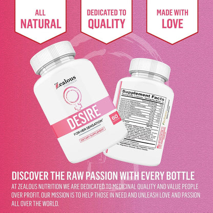 Zealous Nutrition daily women wellness booster bottle angled view