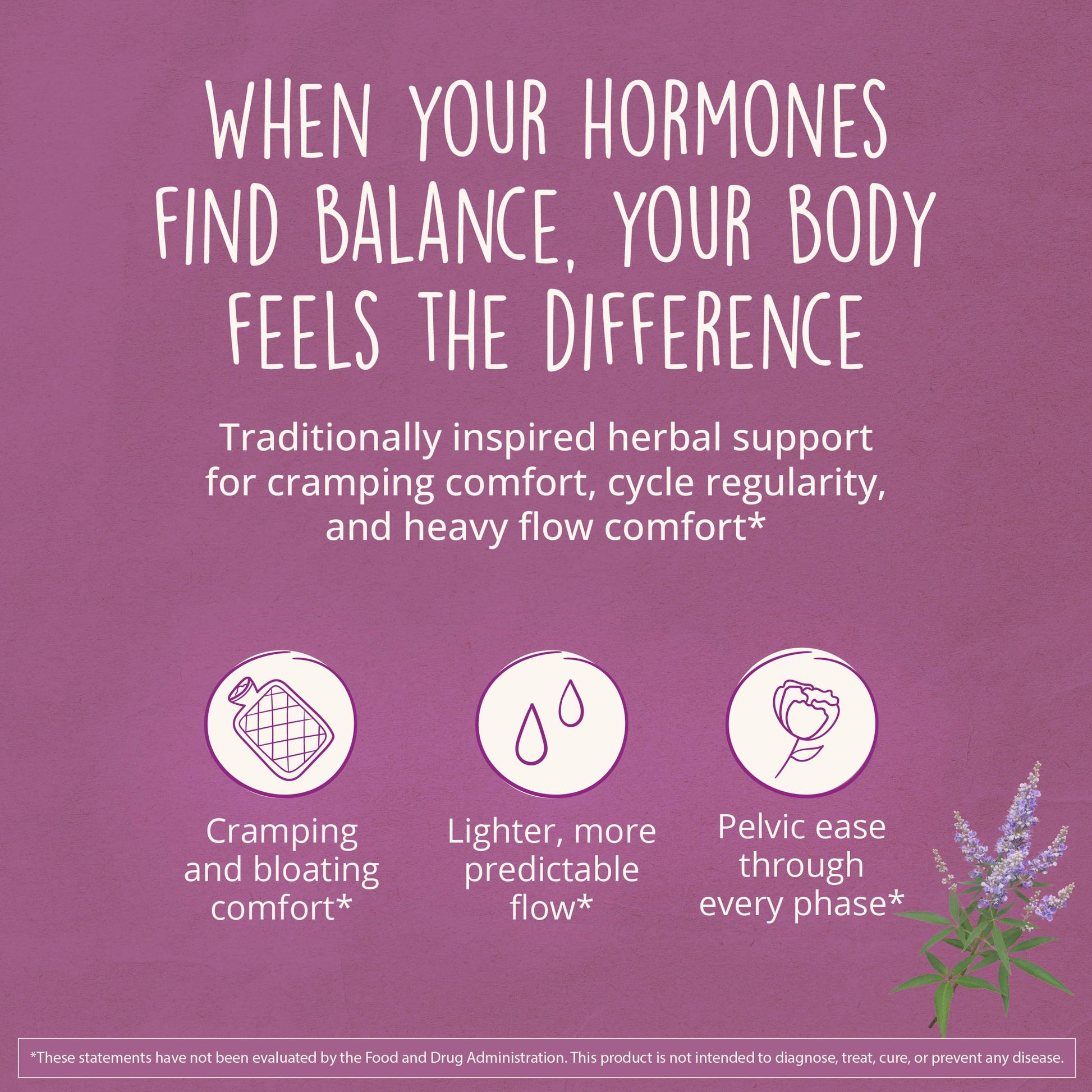 Happy Healthy Hippie plant based hormone stabilizer for PMS and menopause relief