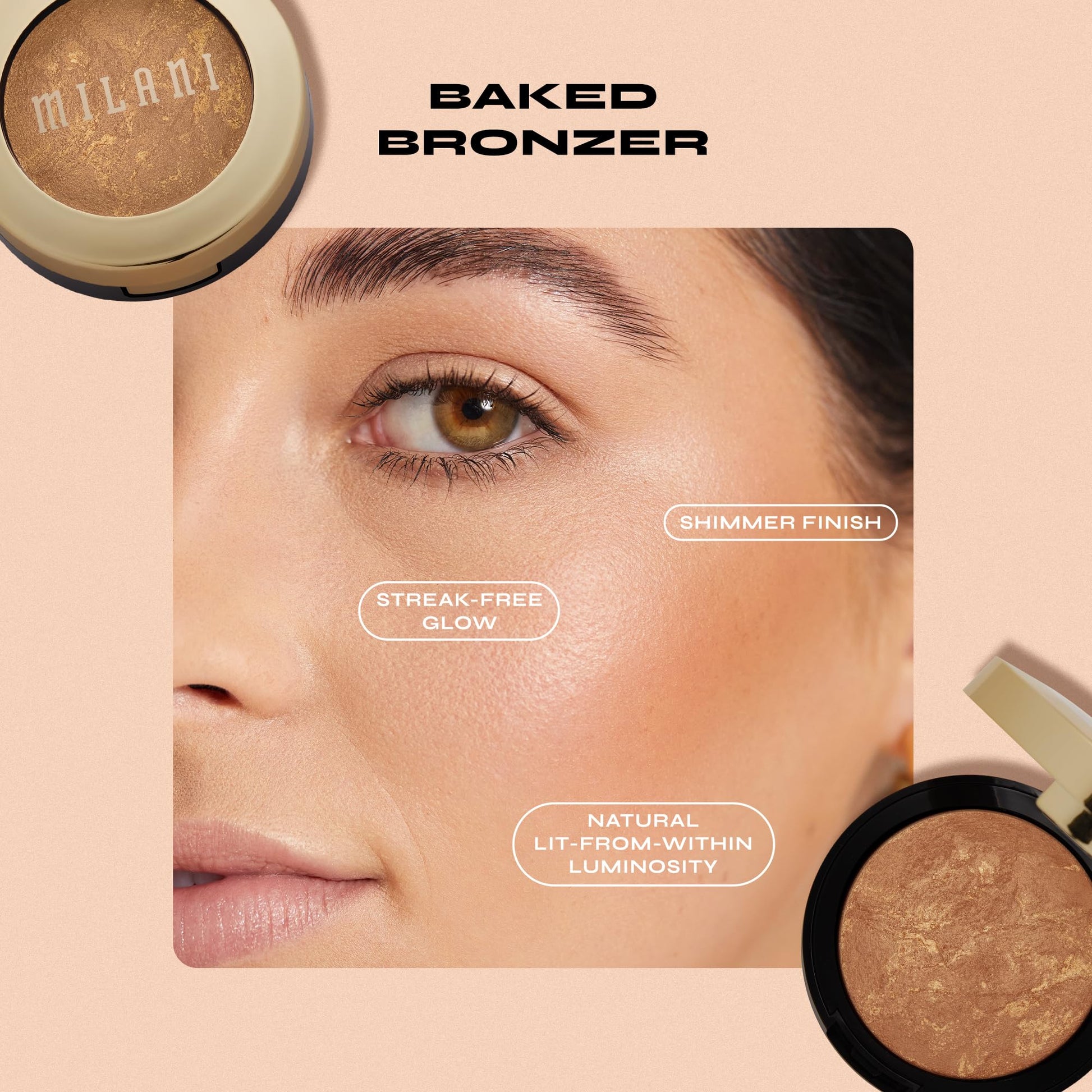 Milani Baked Bronzer Dolce compact back view