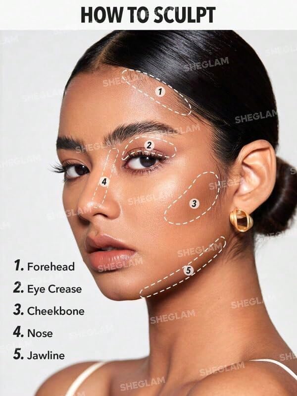 Close up of the creamy gel texture of the SHEGLAM sculpting bronzer stick.