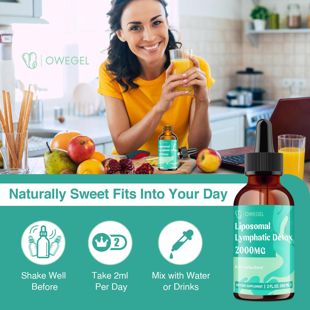 USA imported Owegel herbal detox supplement bottle