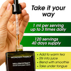 Wonder Family respiratory detox supplement ingredients label