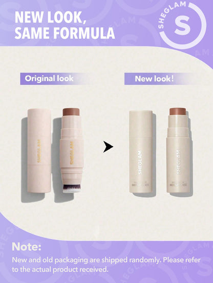 Cruelty free Leaping Bunny certified SHEGLAM contour stick showing ingredients list.