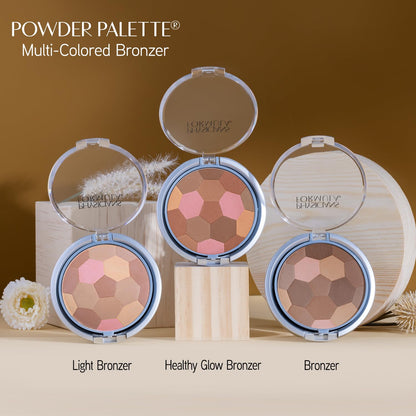 Back packaging label of the Physicians Formula hypoallergenic corrective face powder showing ingredients.