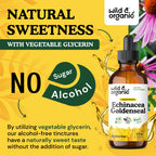 Wild and Organic vegan immune support drops 4 fluid ounce bottle