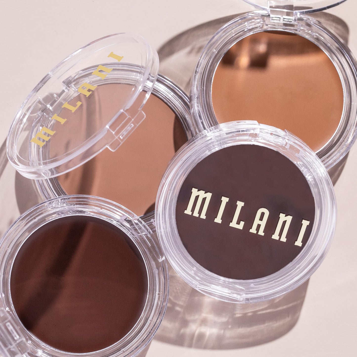 Milani matte cream bronzer packaging details with product weight and key nourishing ingredients.