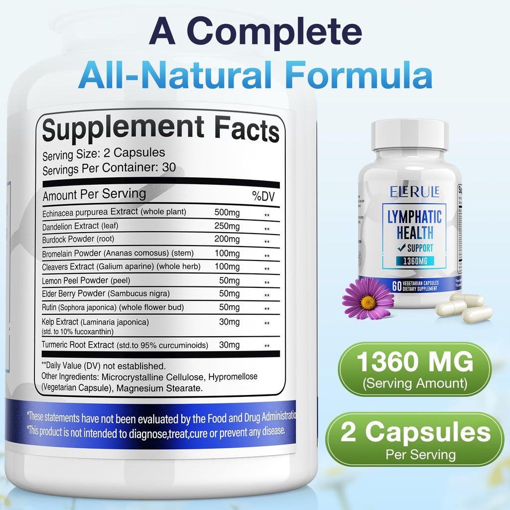 Elerule natural herbal complex supplement bottle side view