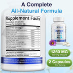 Elerule natural herbal complex supplement bottle side view