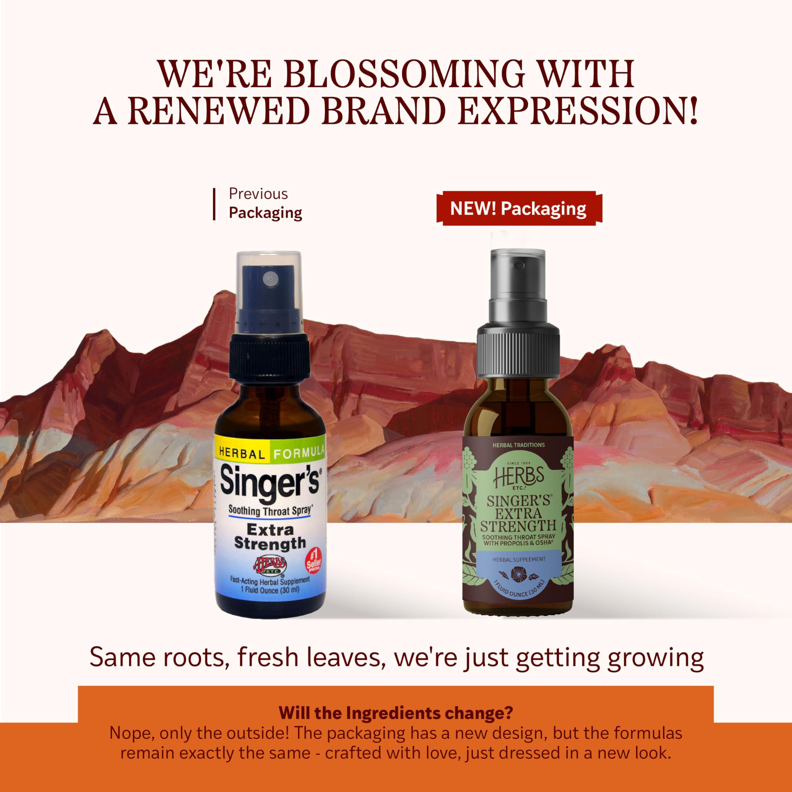 Herbs Etc. Singer's Saving Grace 1 Fluid Ounce bottle packaging