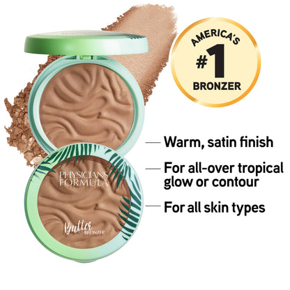 Physicians Formula face powder open compact showing mirror and applicator