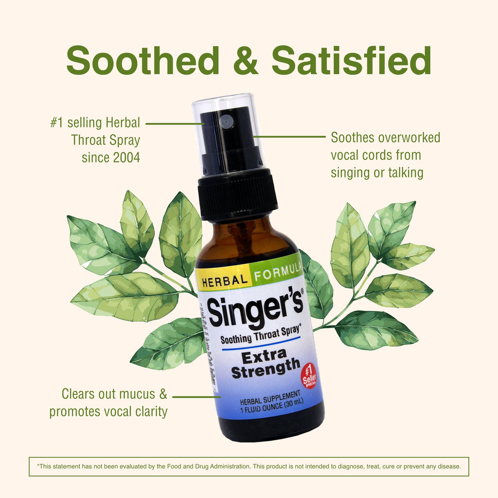 Close up of Herbs Etc. Singer's Saving Grace extra strength formula