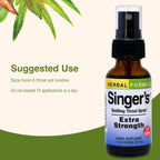 Travel-friendly Herbs Etc. Singer's Saving Grace herbal throat mist