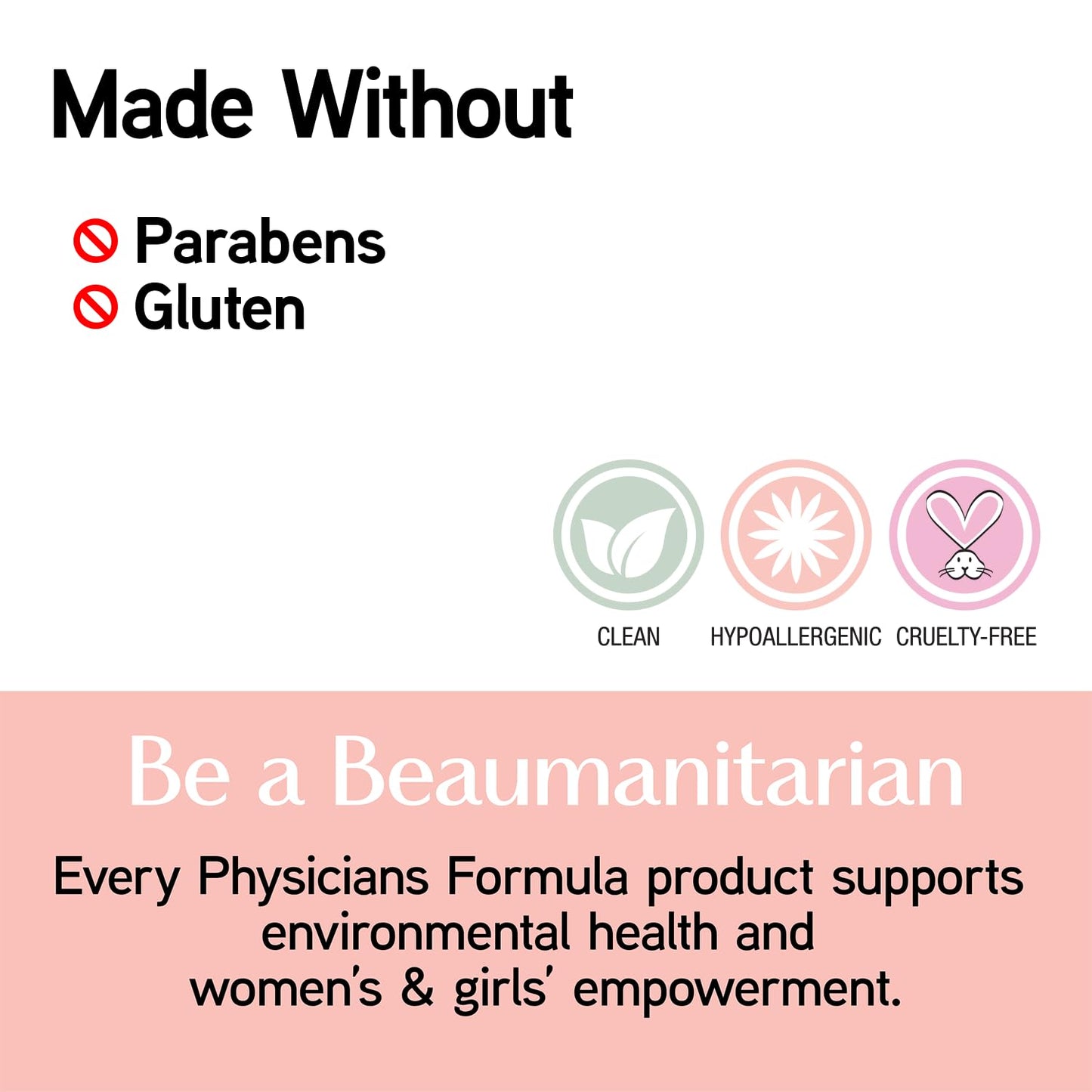 Physicians Formula authentic imported makeup packaging back label ingredients list
