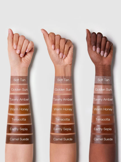 SHEGLAM Sun Sculpt makeup collection including the Soft Tan liquid contour stick