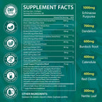 Lymphatic drainage supplement bottle showing 240 count