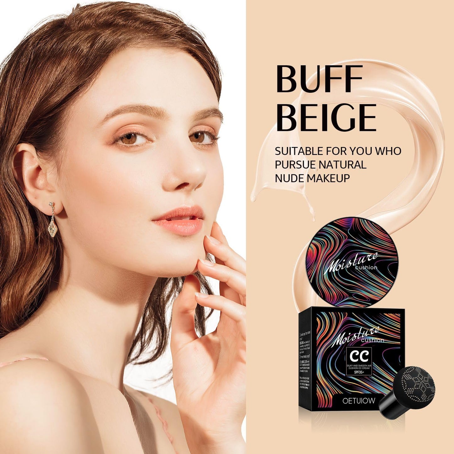 Oetuiow Mushroom Head Air Cushion CC Cream packaging details