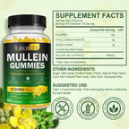 Mxczbsm Mullein Gummies pear flavor nutritional label