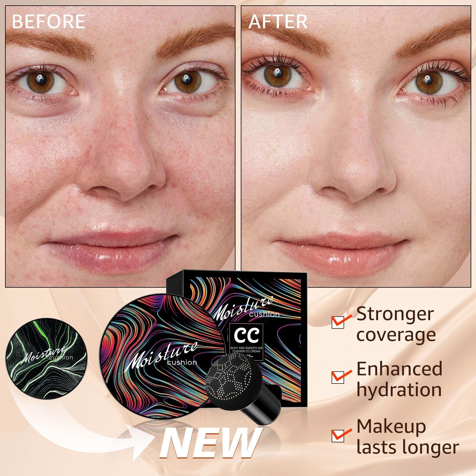 Oetuiow CC cream texture and finish demonstration