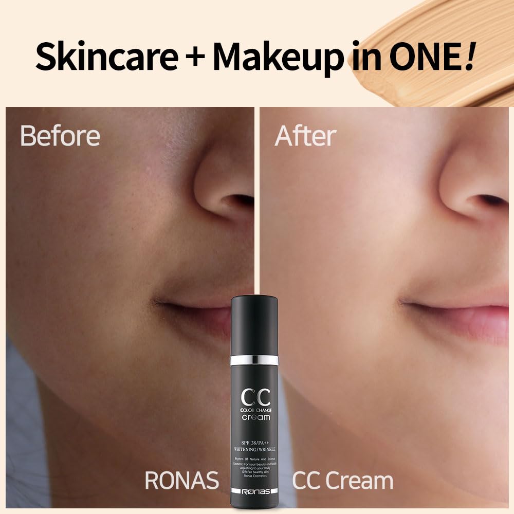 Ronas CC Color Change Cream tube in lifestyle setting