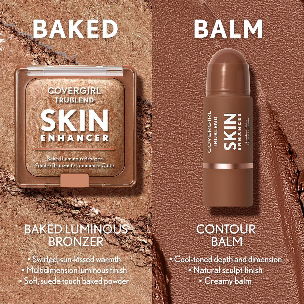 COVERGIRL face sculpting radiant bronzer powder container base details
