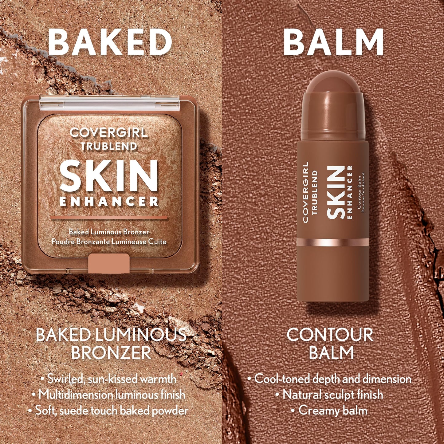 COVERGIRL face sculpting radiant bronzer powder container base details