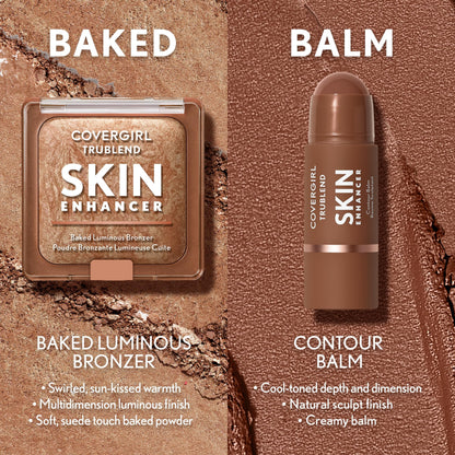 COVERGIRL face sculpting radiant bronzer powder container base details