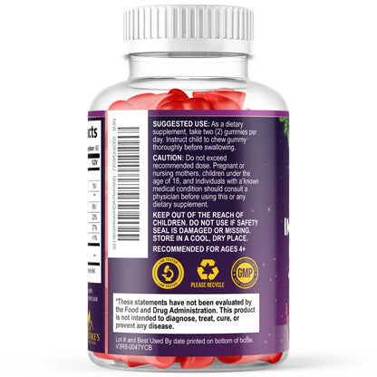 Nature's Nutrition supplement packaging for children 4 and up