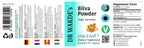 Back label of Dr Wakdes Bilva Powder displaying ingredients and nutritional facts