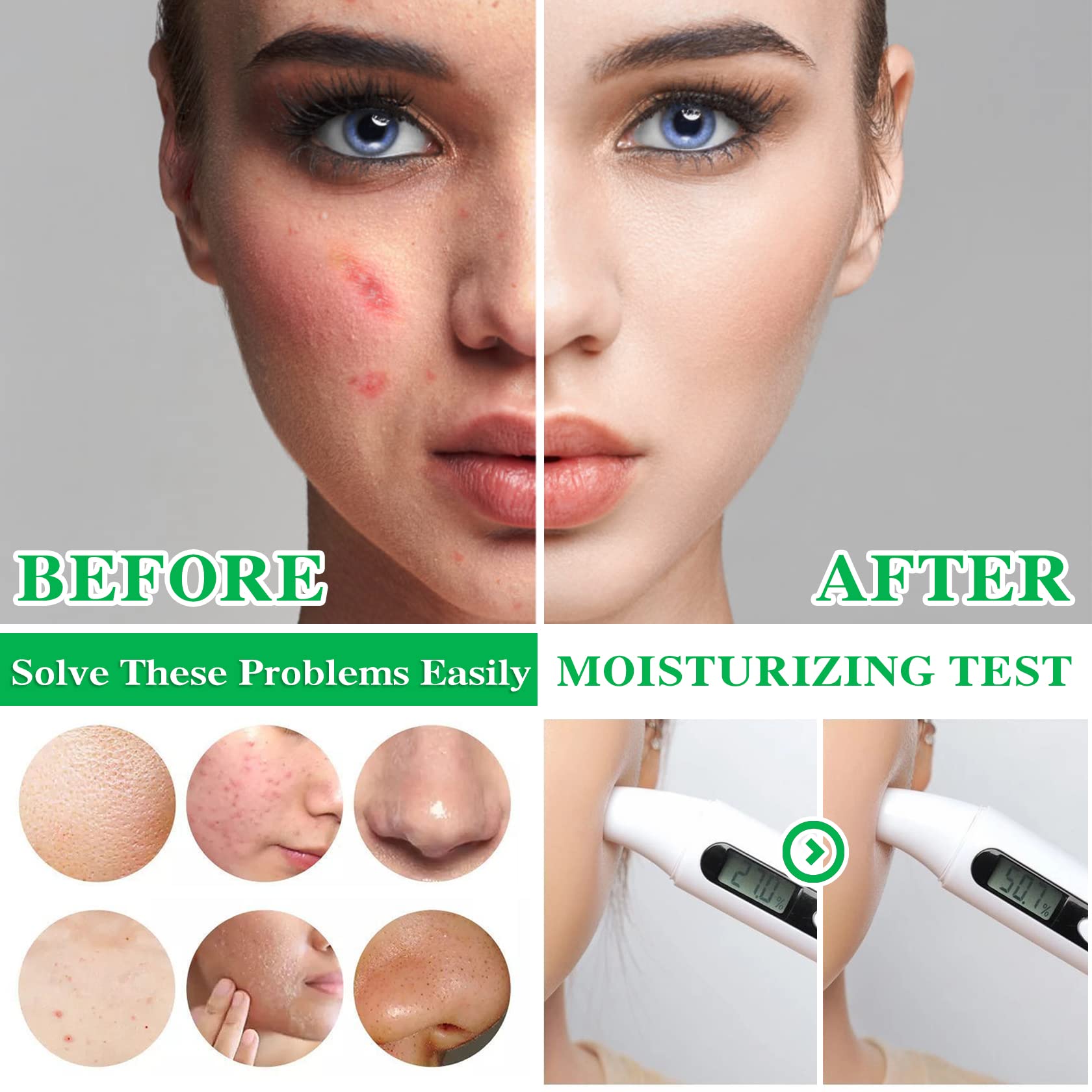 CC cream texture and foundation shade swatch