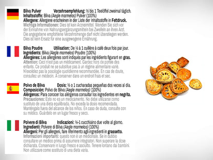 Dr Wakdes Bilva Fruit Powder product dimensions and secure protective seal closure