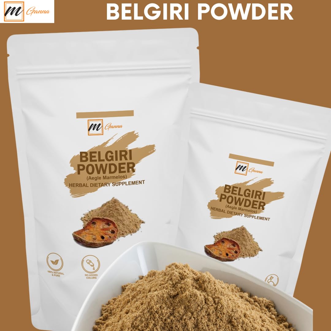 mGanna dry bael phal powder texture close up view