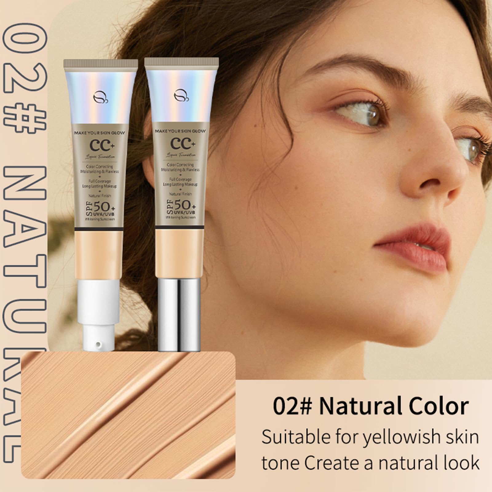 Laikme CC Cream texture and swatch on skin