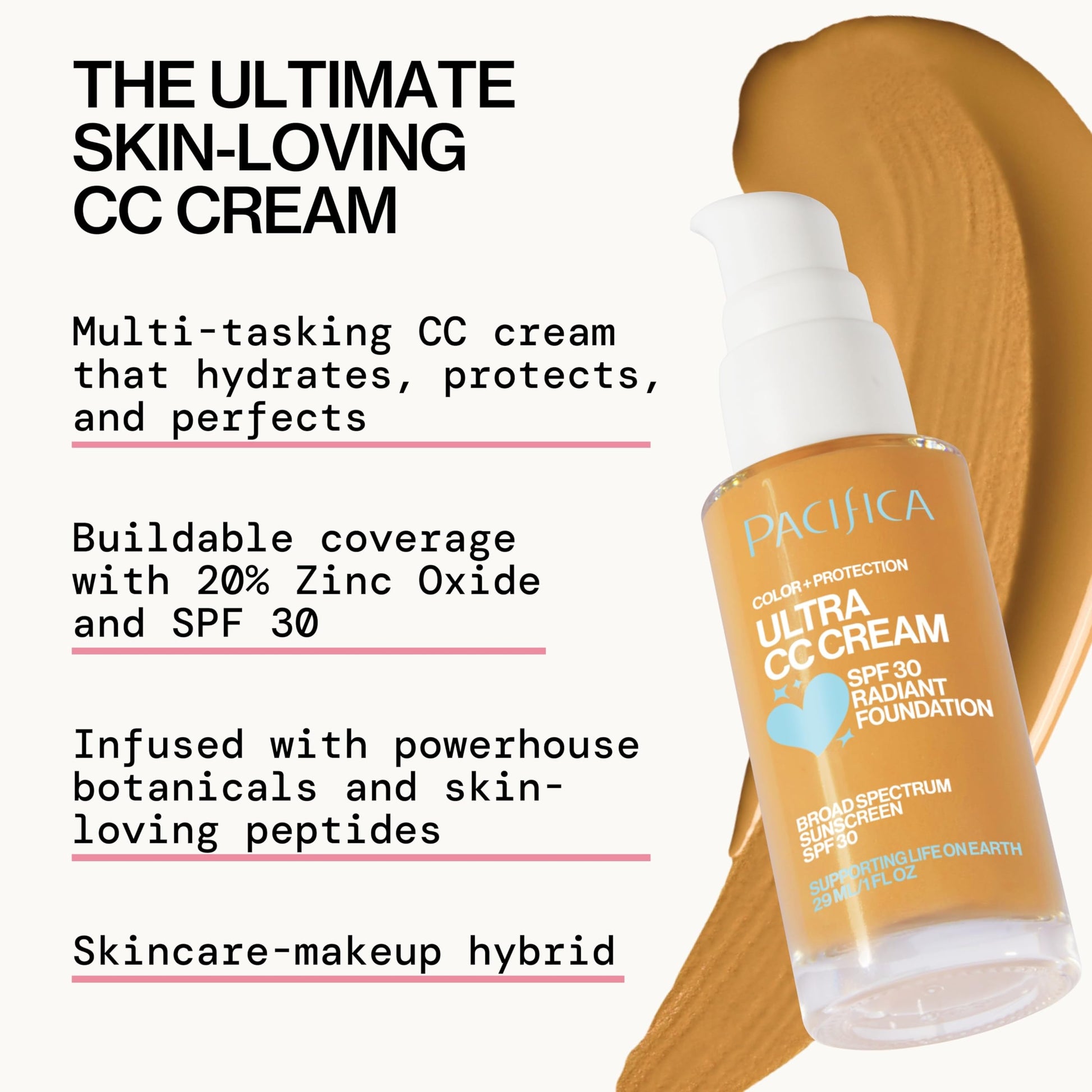 Clean beauty Pacifica foundation ingredient highlights