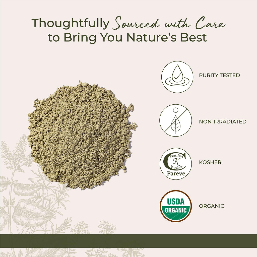 Organic seaweed supplement label and nutritional information