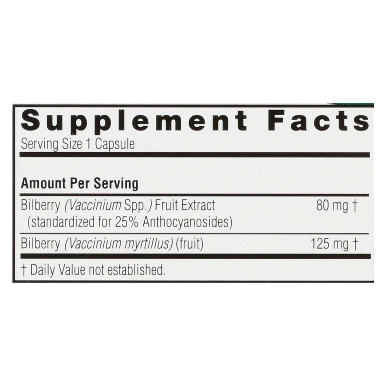 USA imported Nature's Answer vegan eye health capsules bottle showing gluten free certified logos.