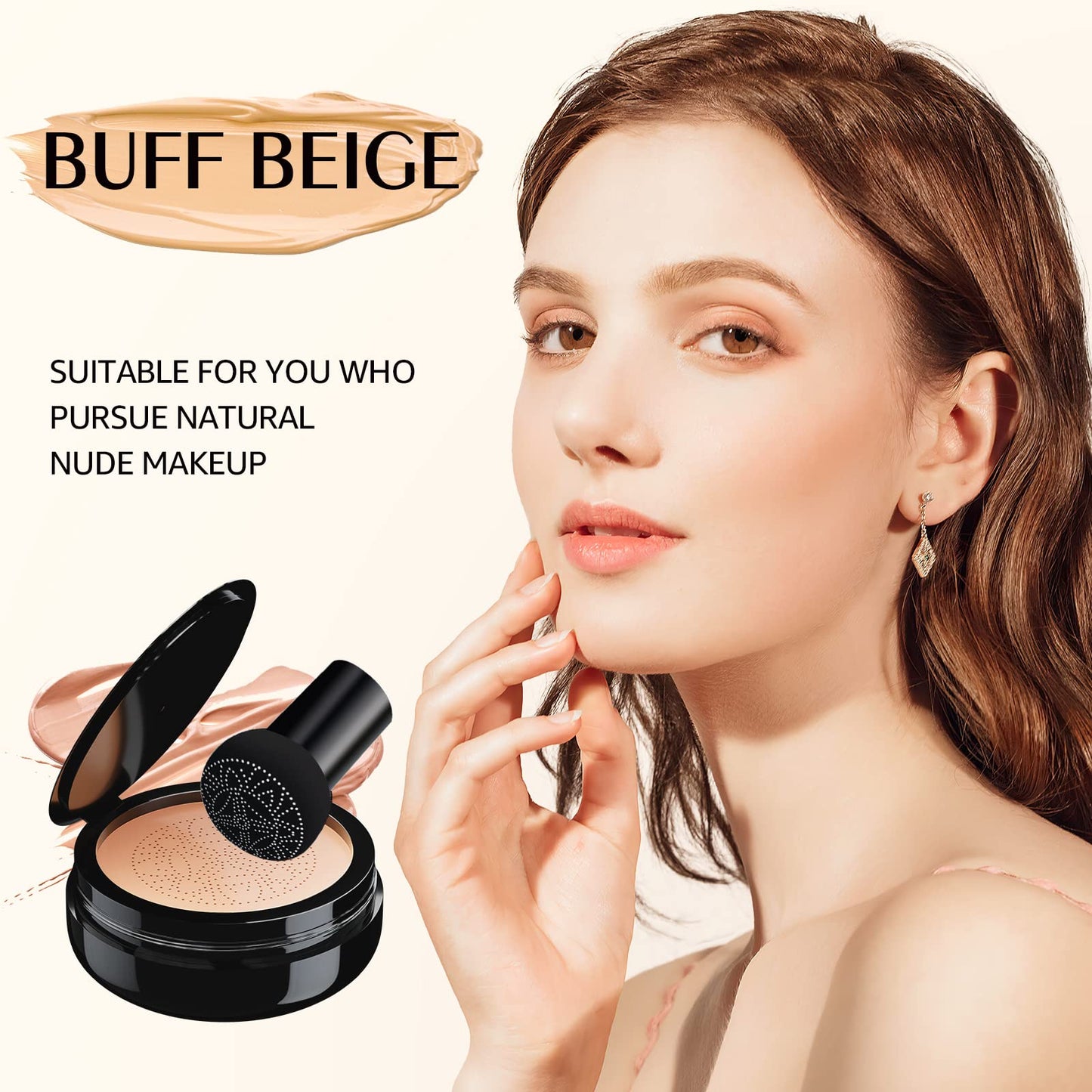 Mushroom head applicator sponge for CC cream