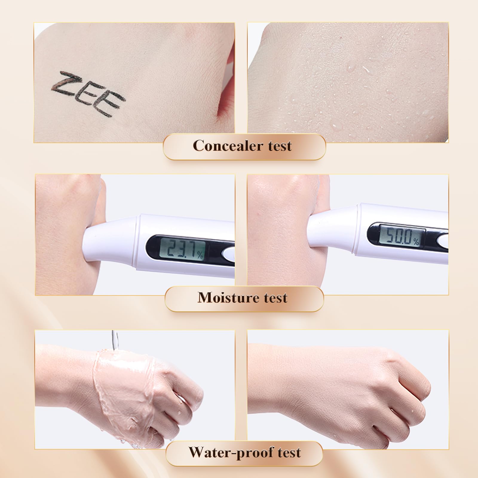Lalastyle air cushion foundation showing coverage benefits