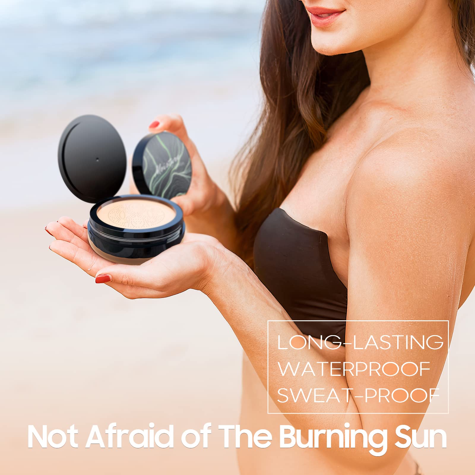 Compact packaging of mushroom air cushion foundation