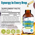 Tervaies lymphatic drops 2 fluid ounce bottle side profile