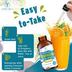 Tervaies liquid lymphatic support supplement usage instruction label