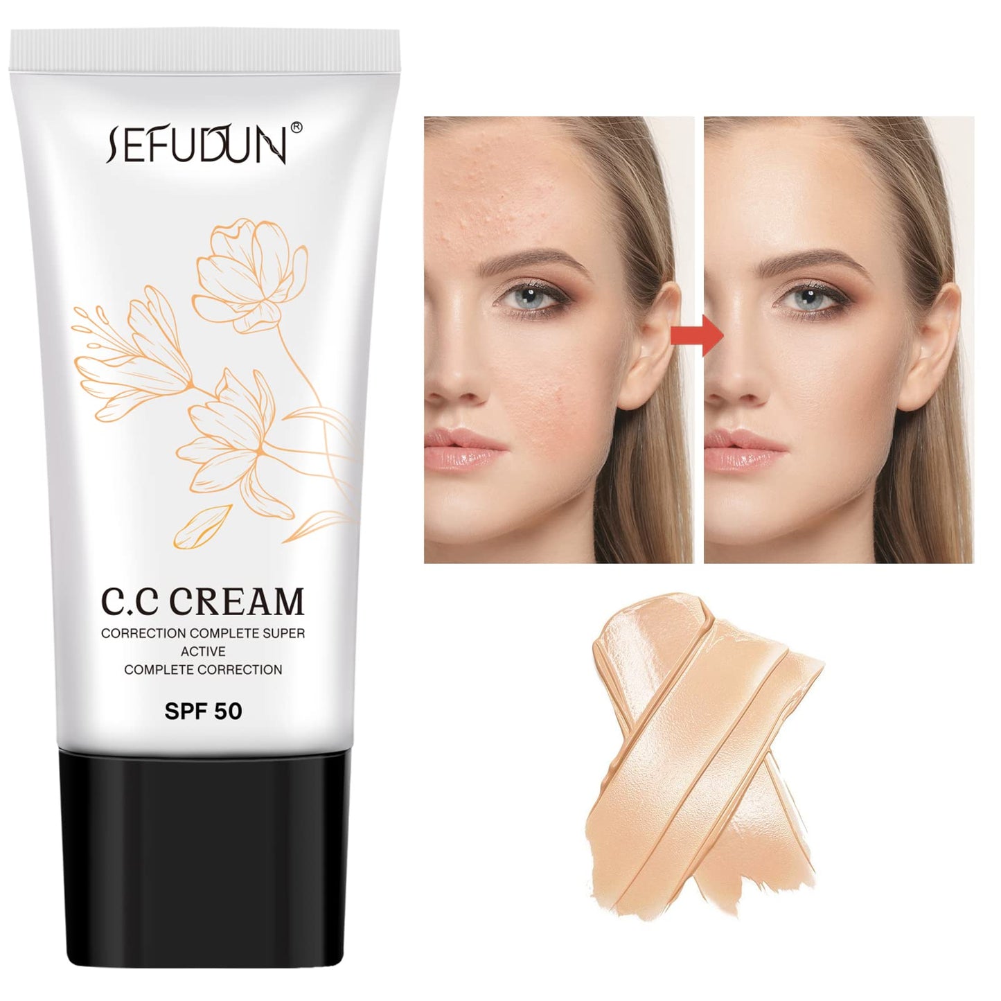 Nifeishi CC Cream self adjusting foundation tube