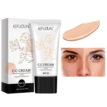 Nifeishi CC Cream texture swatch on skin